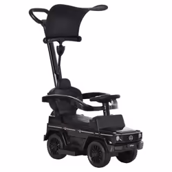HOMCOM Kids Ride-on Push Car 3 in 1 Benz G350 Baby Floor Slider Walker, Black - Additional view 7