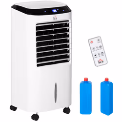 HOMCOM Portable Air Cooler, Evaporative Anion Ice Cooling Fan