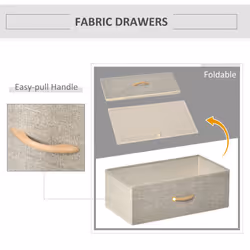 HOMCOM 4 Drawer Storage Chest Unit Home with Shelves Home Living Bedroom - Additional view 4
