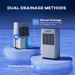 HOMCOM 20L/Day Portable Quiet Dehumidifier for Home, Electric Air De-Humidifier - Additional view 4