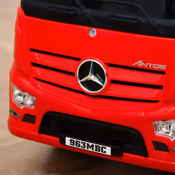 HOMCOM 3-in-1 Ride On Car Kids Mercedes Truck Storage for 12 - 36 Months Red - Additional view 6