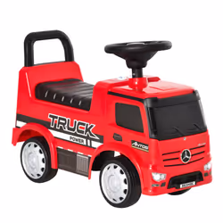 HOMCOM 3-in-1 Ride On Car Kids Mercedes Truck Storage for 12 - 36 Months Red - Additional view 8