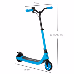 HOMCOM 120W Electric Scooter w/ Rear Break - Blue - Additional view 6
