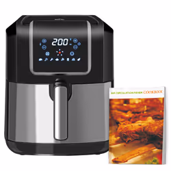 HOMCOM Air Fryer 1700W 6.5L with Digital Display Timer, Black and Grey - Additional view 8