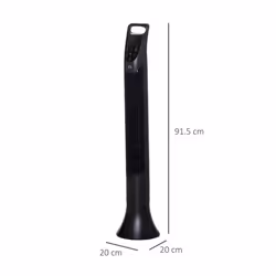 HOMCOM LED 36 Inch Tower Fan 70 Oscillation 3 Speed Remote Controller, Black