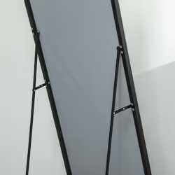 HOMCOM Full Length Mirror Floor Standing or Wall-Mounted, Dressing Mirror, Black - Additional view 6