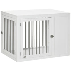PawHut Furniture Style Dog Crate Cage, w/ Double Doors