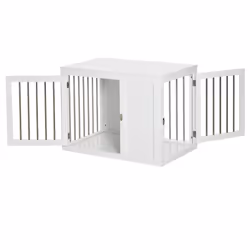 PawHut Furniture-Style Dog Crate End Table w/ 2 Doors, for Medium Dogs - Additional view 7