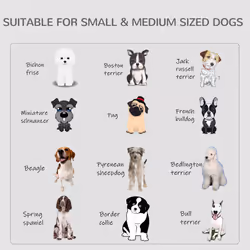PawHut Furniture-Style Dog Crate w/ Two Lockable Doors, for Small & Medium Dogs - Additional view 5