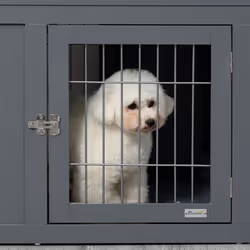 PawHut Furniture-Style Dog Crate w/ Two Lockable Doors, for Small & Medium Dogs - Additional view 7