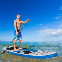Outsunny 10Ft Inflatable Non-Slip Paddle Stand Up Board w/ Adjustable Paddle