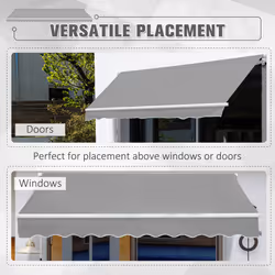Outsunny Retractable Awning for Door & Window Garden Shelter Canopy 3 x 2m - Additional view 4