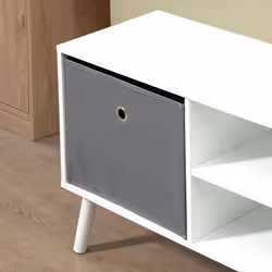 HOMCOM Modern TV Cabinet Stand w/ Shelves & Drawers, Living Room - Additional view 8
