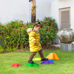 Outsunny 6-Piece Balance Stepping Stones Stackable Non-slip Obstacle Course