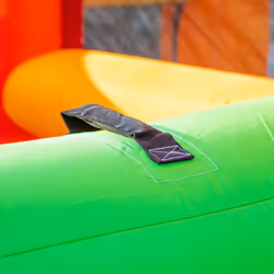 Outsunny Kids Bouncy Castle with Double Slides Pool Trampoline with Blower - Additional view 7