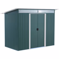 Outsunny Garden Shed Outdoor Storage Tool Organizer w/ Double Sliding Door - Additional view 8