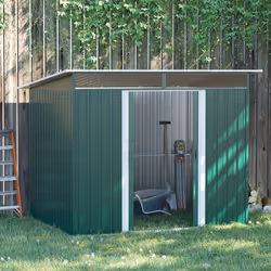Outsunny Garden Shed Outdoor Storage Tool Organizer w/ Double Sliding Door
