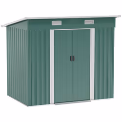 Outsunny 7 x 4ft Outdoor Garden Storage Shed for Backyard Patio Green - Additional view 8