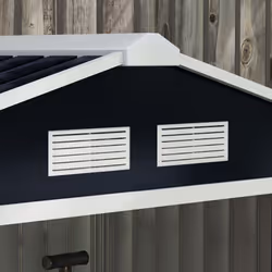 Outsunny 7 x 4ft Garden Shed Storage with Foundation Kit and Vents, Dark Grey - Additional view 4
