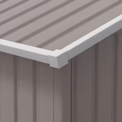 Outsunny 13 x 11ft Garden Shed Storage with Foundation Kit & Vents Light Grey - Additional view 5