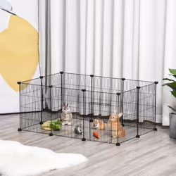 PawHut DIY Pet Playpen Cage 22 Piece w/Door Bunny Chinchilla Hedgehog Guinea Pig - Additional view 7