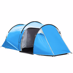 Outsunny 3 Man Camping Tent w/ 2 Rooms Porch Vents Rainfly Weather-Resistant - Additional view 8
