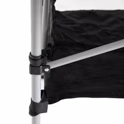 Outsunny Aluminum Camping Table Folding Table Picnic Table w/ Mesh  Bag, Silver - Additional view 7