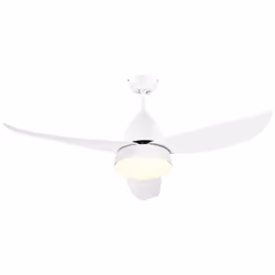 HOMCOM Reversible Ceiling Fan with Light, 3 Blades, Mount Lighting