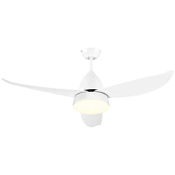 HOMCOM Reversible Ceiling Fan with Light, 3 Blades, Mount Lighting