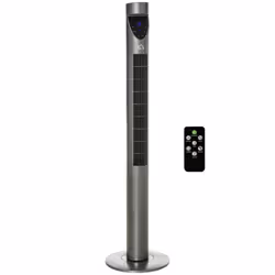 HOMCOM Tower Fan Cooling with Ionizer, Air Filter, Oscillating, Timer