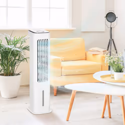 HOMCOM Evaporative Air Cooler with Timer, Oscillating, Ice Cooling Tower Fan