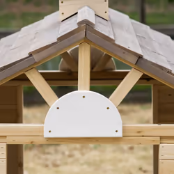 Outsunny Wooden Kids Playhouse w/ Door, Windows, Bench, For Ages 3-7 Years - Additional view 6
