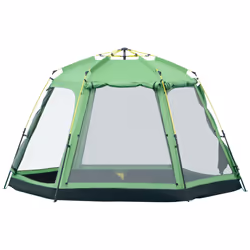Outsunny 6 Person Camping Tent 2-Tier Pop-up Tent w/ Portable Carry Bag - Additional view 8