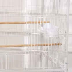 PawHut Large Bird Cage Budgie Cage for Finch Canaries Parrot with Stand White - Additional view 7