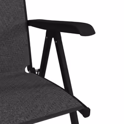 Outsunny Set of 2 Outdoor Rattan Folding Chair Set w/ Adjustable Backrest Grey - Additional view 7