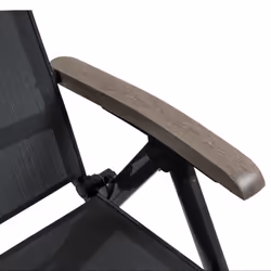 Outsunny Outdoor Folding Sun Lounger w/ Adjustable Backrest and Aluminium Grey - Additional view 6