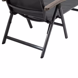 Outsunny Outdoor Folding Sun Lounger w/ Adjustable Backrest and Aluminium Grey - Additional view 7