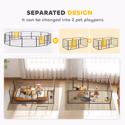 Heavy Duty Puppy Play Pen, 12 Panels Pet Exercise Pen, for Indoors, Outdoors - Additional view 7