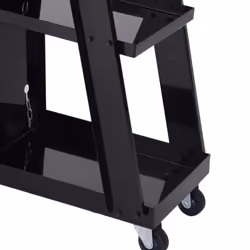 DURHAND Three-Tier Welding Cart Welder Trolley for Gas Bottles w/ Wheels, Black - Additional view 7