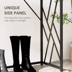 HOMCOM Vintage Sofa Table, Metal Frame Console Table for Hallway Living Room - Additional view 5