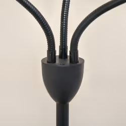 HOMCOM Tree Floor Lamp with 3 Adjustable Light, Industrial Standing Lamp, Black - Additional view 8