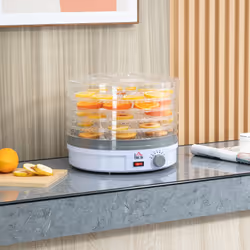 HOMCOM 5 Tier Food Dehydrator for Drying Fruit Meat Vegetable Jerky Pet Treat