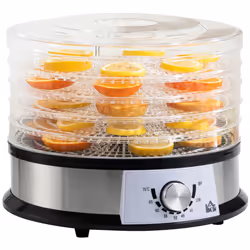 HOMCOM 5 Tier Food Dehydrator, 250W for Fruit, Meat, Vegetable, LCD Display - Additional view 7