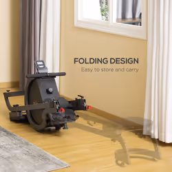 HOMCOM Magnetic Foldable Rower w/ 16-Level Adjustable Resistance for Home, Gym - Additional view 6