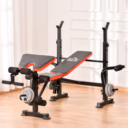 HOMCOM Multi-Function Adjustable Weight Training Bench Gym Fitness Lifting