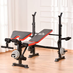 HOMCOM Multi-Function Adjustable Weight Training Bench Gym Fitness Lifting