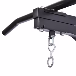 HOMCOM Heavy Punch Bag Hanger Wall Mount Chain Swivel Bracket Bar Steel, Black - Additional view 6