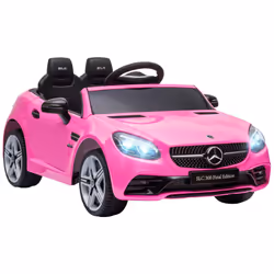 AIYAPLAY Benz 12V Kids Electric Ride On Car W/ Remote Control Music Pink