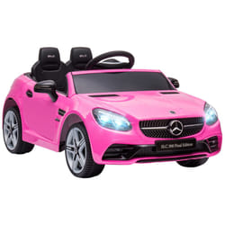 AIYAPLAY Benz 12V Kids Electric Ride On Car W/ Remote Control Music Pink