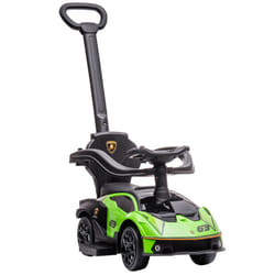 AIYAPLAY Lamborghini 2 in 1 Baby Ride on Push Car Toddler Push Along Car, Green